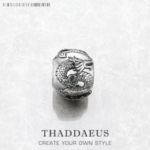 Stříbrný korálek drak vintage karma | šperk