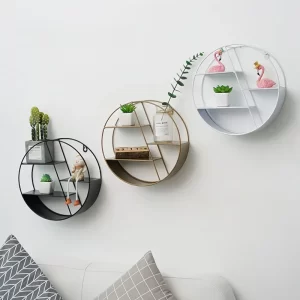 Kovová závěsná police na zeď | úložný regál