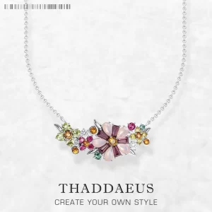 Stříbrný náhrdelník barevné kameny | šperk