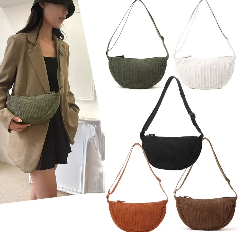 Manšestrová crossbody kabelka dámská | Taška