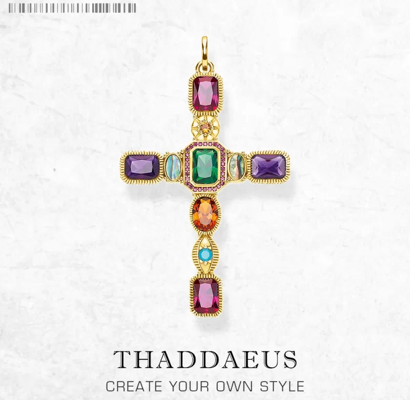 Stříbrný křížový přívěsek 925 vintage | šperk