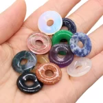 Přírodní kámen růženín achát jadeit 18mm | šperky