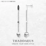 Stříbrné visací náušnice lebka vintage | šperk 2 ks