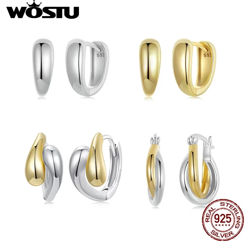 Stříbrné kruhové svatební náušnice | šperky 2 ks