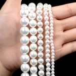 Bílé perlové korálky | perly