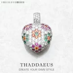 Stříbrný přívěsek květina srdce | šperk