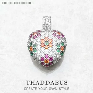 Stříbrný přívěsek květina srdce | šperk