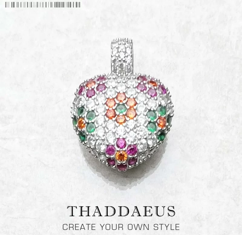 Stříbrný přívěsek květina srdce | šperk