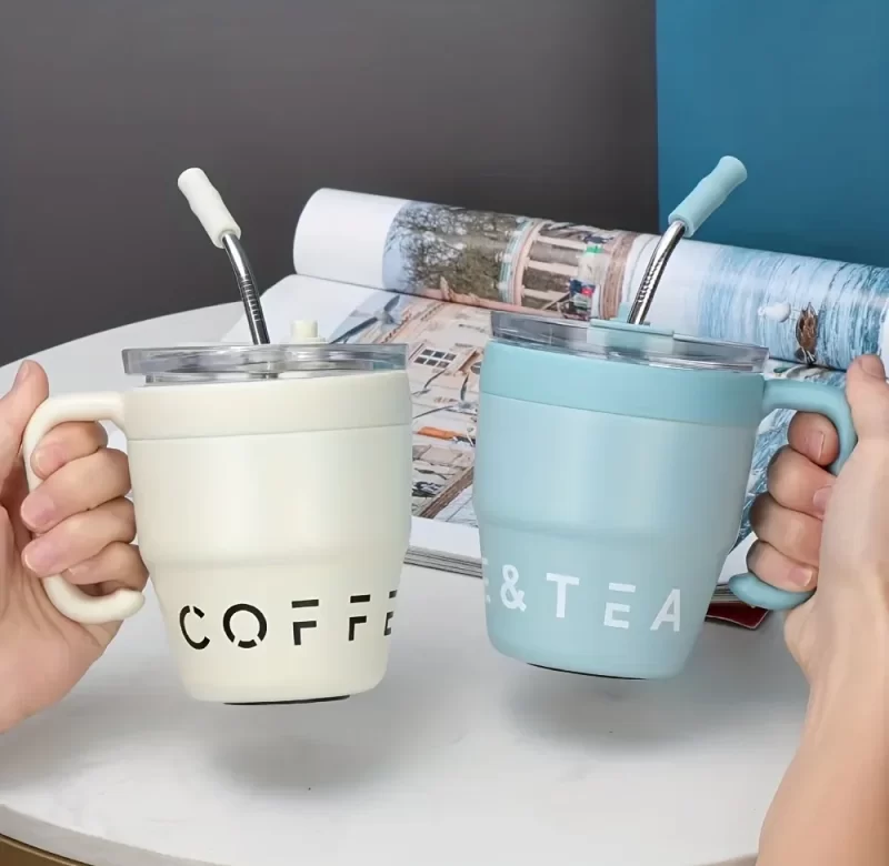 Cestovní termo hrnek s brčkem 480ml | nádobí