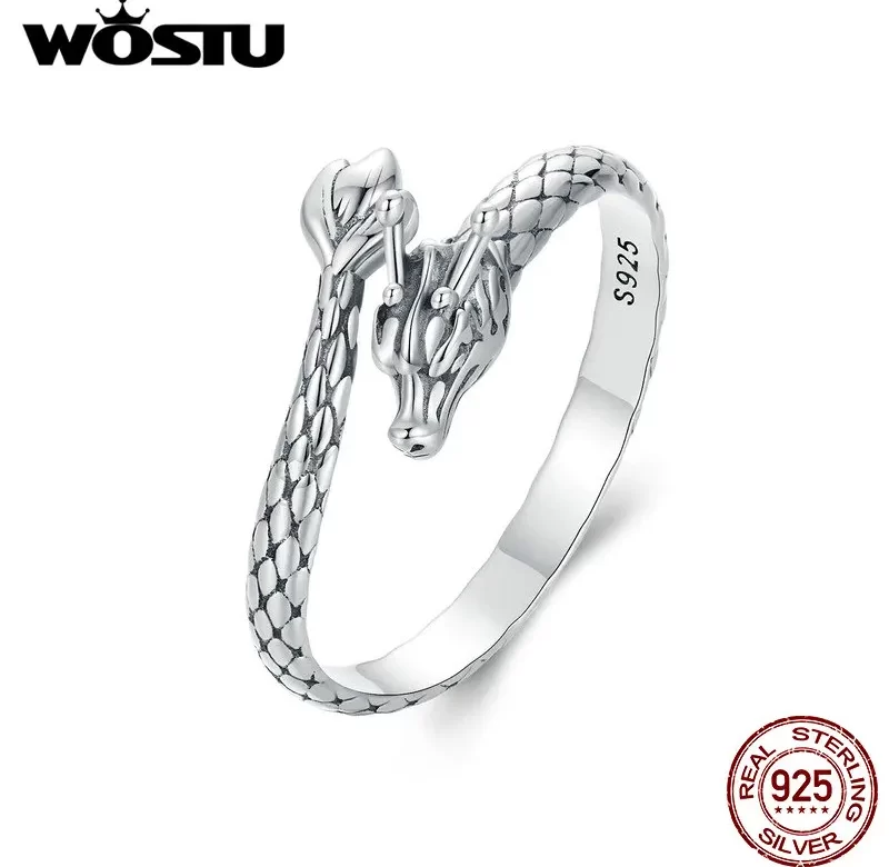 Stříbrný prsten drak dámský vintage | šperk