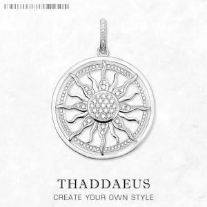 Stříbrný přívěsek slunce se zirkonem | šperk