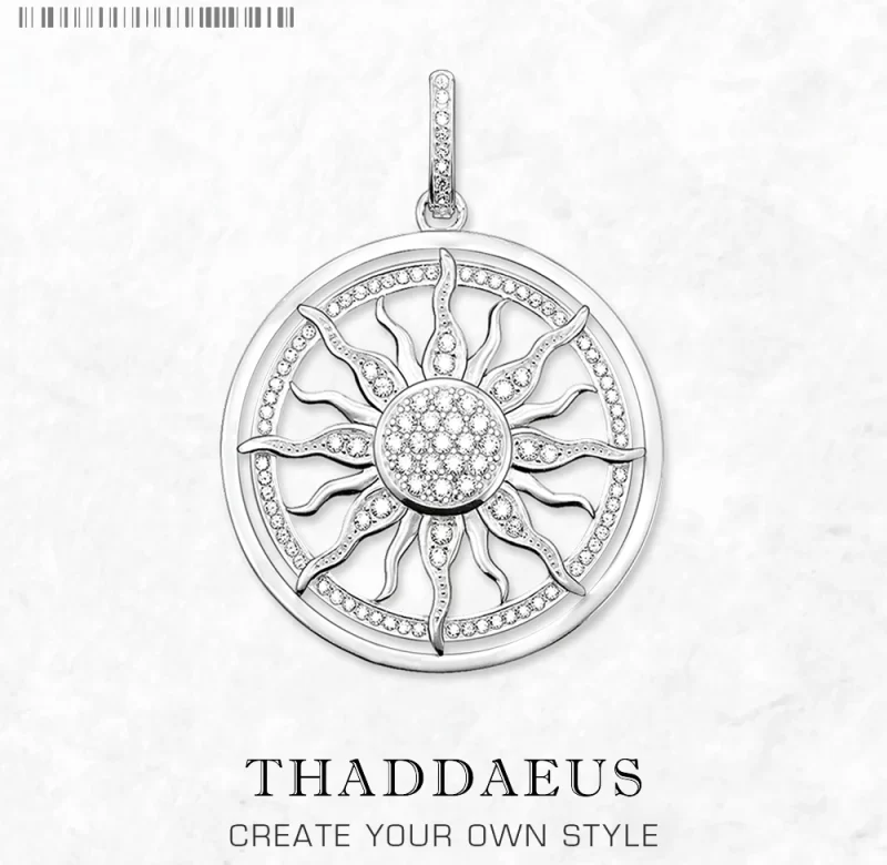 Stříbrný přívěsek slunce se zirkonem | šperk