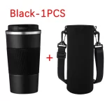 Černá s taškou na hrnek