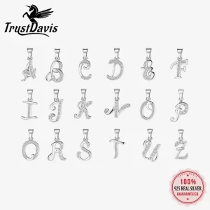 Stříbrný přívěsek písmeno se zirkony | šperk