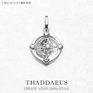 Stříbrný přívěsek hvězda měsíc vintage | šperk