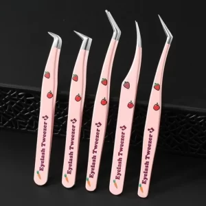 Pinzeta na umělé řasy zahnutá | Kosmetická pomůcka