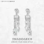 Stříbrné visací náušnice kapka | šperk 2 ks