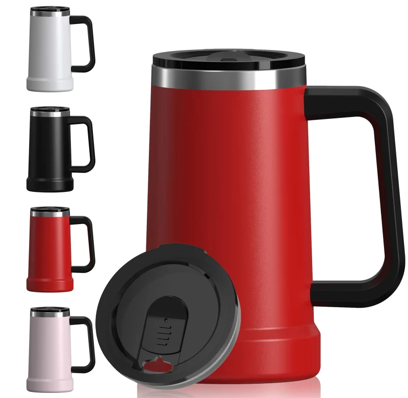 Nerezový termo hrnek s uchem 700ml | cestovní nádobí