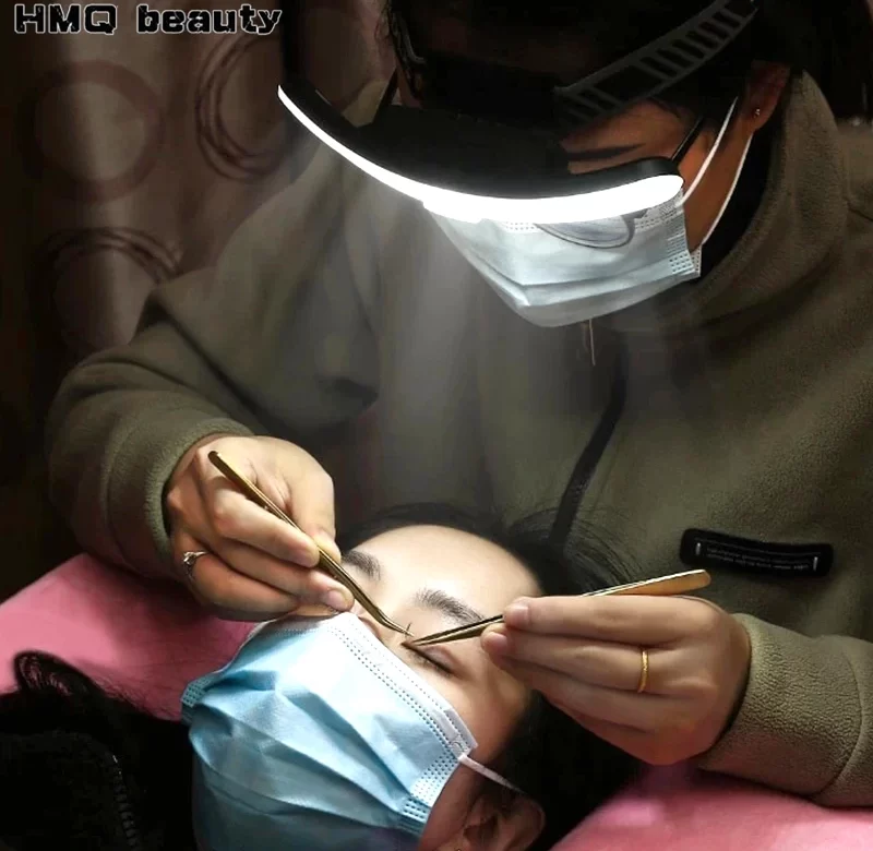 Nabíjecí led čelovka na řasy | Kosmetická lampa