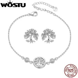 Stříbrný set s motivem strom života | šperk