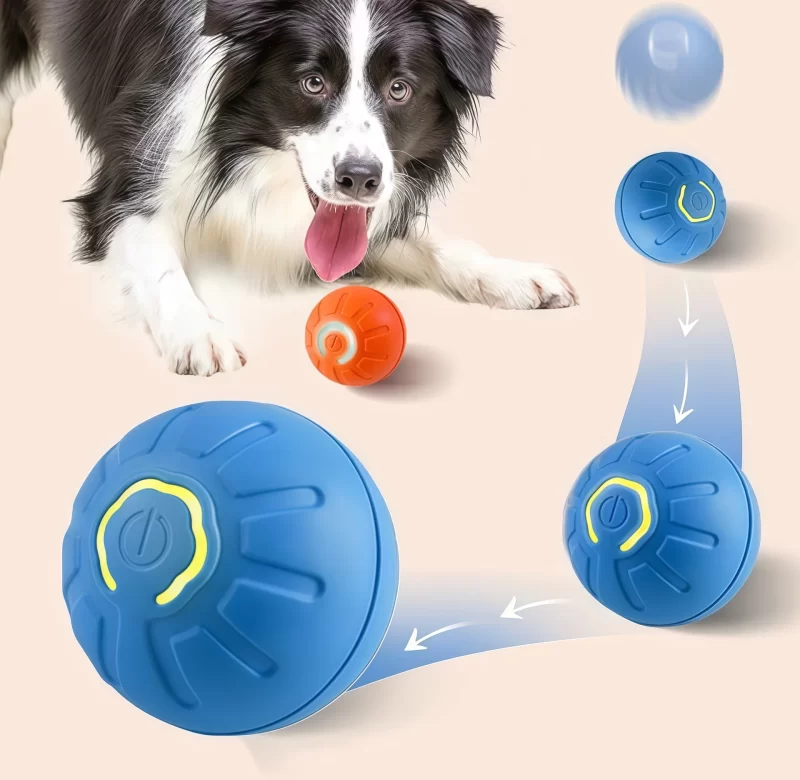 Chytrý interaktivní skákací míček usb | hračka pro psy a kočky