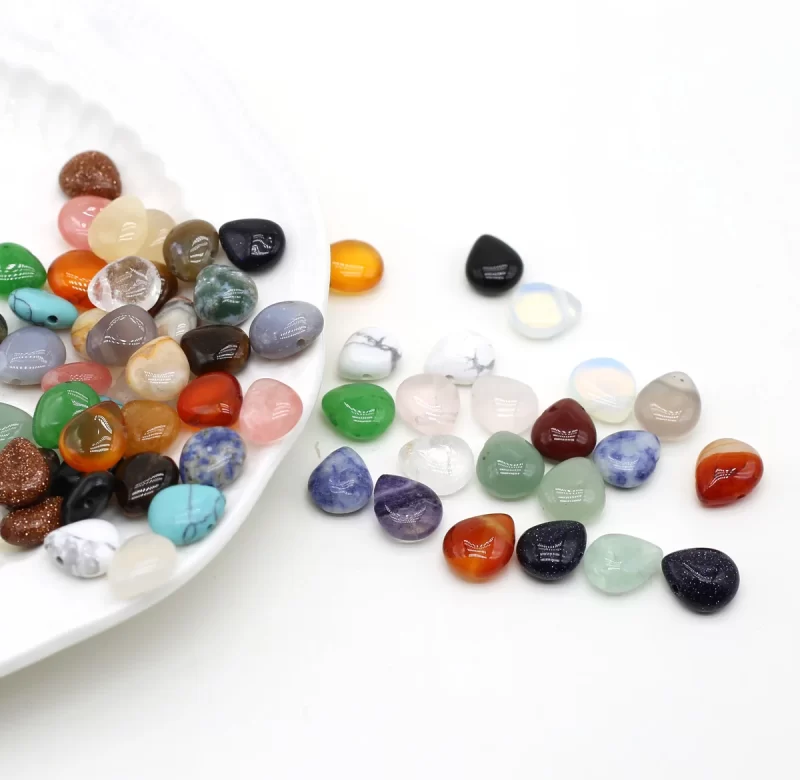 Přírodní minerální kapkovité korálky | minerály 5 ks