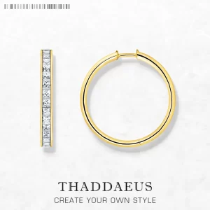 Stříbrné kruhové náušnice se zirkony | šperk 2 ks