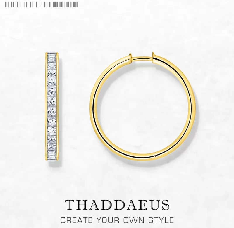 Stříbrné kruhové náušnice se zirkony | šperk 2 ks