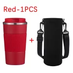 Červená s taškou na pohár