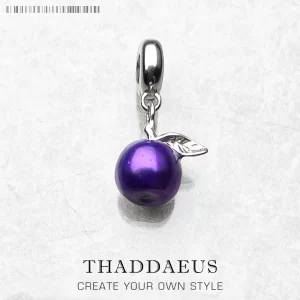 Stříbrný přívěsek fialové jablko | šperk