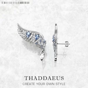 Stříbrné náušnice s modrými kameny | šperk 2 ks