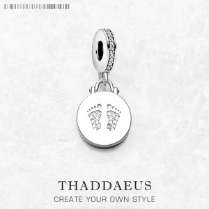 Stříbrný přívěsek dětská stopa vintage | šperk