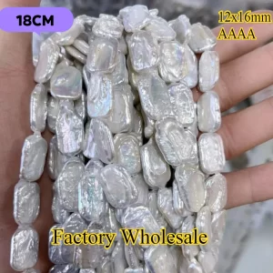 Barokní bílé říční perly | perlové korálky, perlový šperk