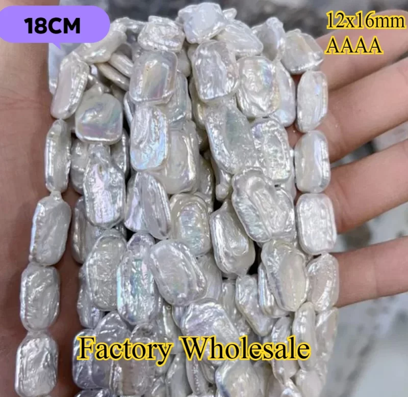 Barokní bílé říční perly | perlové korálky, perlový šperk