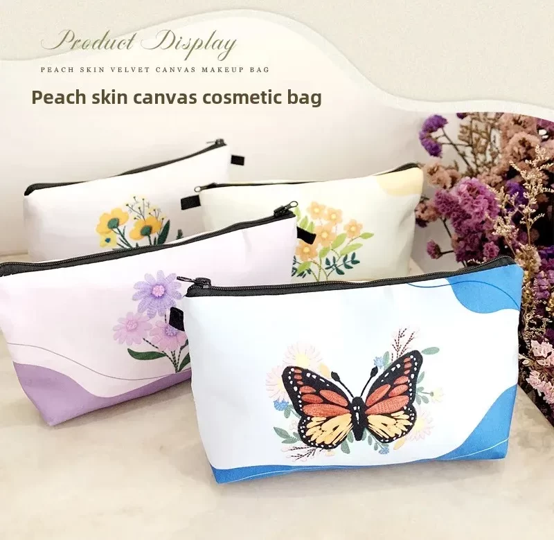 Velká kosmetická taška s trojúhelníkovým vzorem | taštička