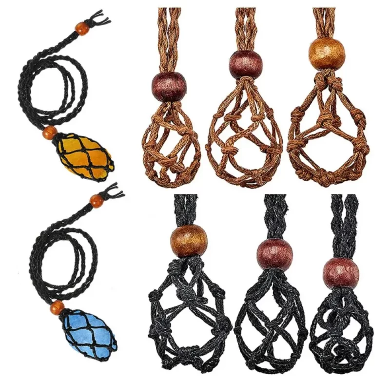 Ručně pletená voskovaná šňůrka nastavitelná | šperky