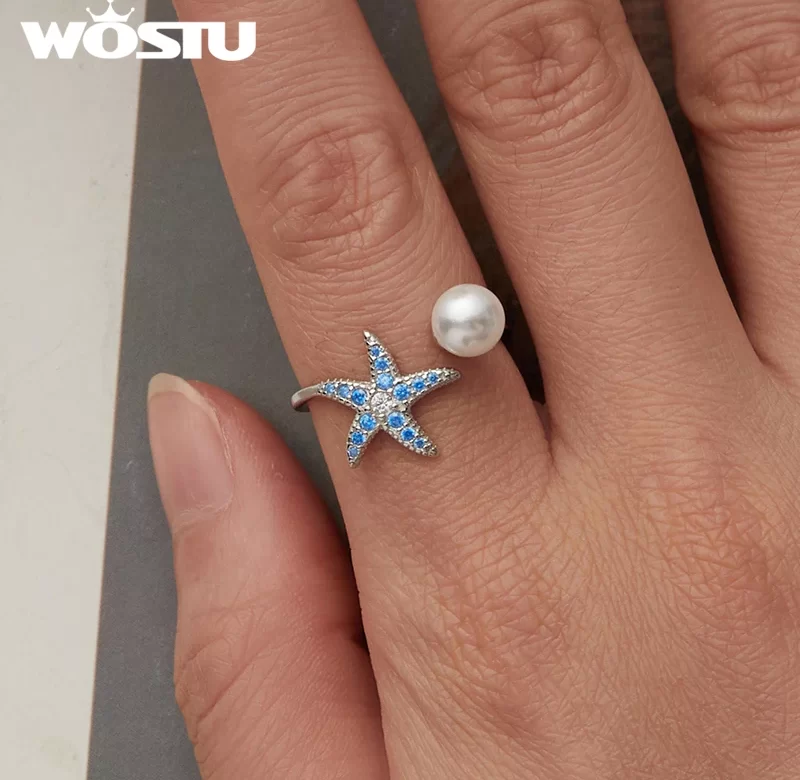 Stříbrný prsten hvězdice želva | šperk