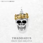 Stříbrný přívěsek lebka koruna | šperk