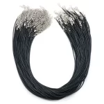 Kožená voskovaná šňůrka 50 cm | náhrdelník 30 ks