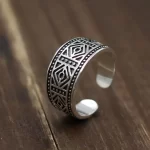 Stříbrný nastavitelný otevřený prsten | šperk