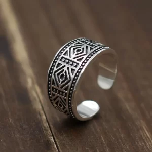 Stříbrný nastavitelný otevřený prsten | šperk