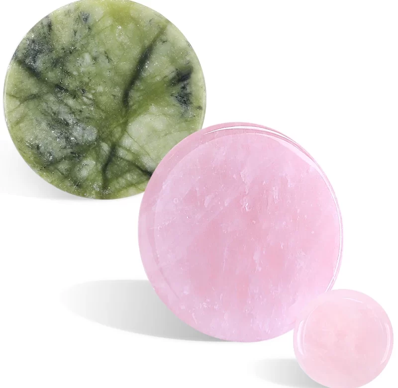 Jade kámen na lepidlo řas růžový | držák lepidlo, kosmetická pomůcka