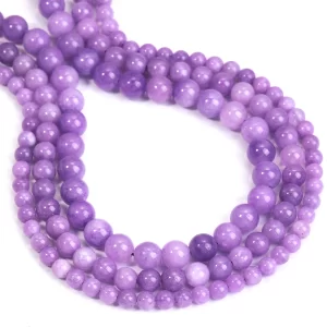 Fialové jaspisové korálky 6–10mm | šperky