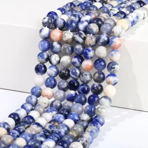 Modré sodalitové kamenné korálky 4–12 mm | šperky