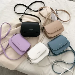 Trendy dámská crossbody kabelka z PU kůže | ramenní taška