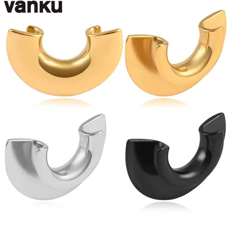 Ocelové tunely do uší Vanku | piercing šperky 2 ks