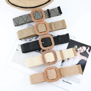 Letní boho pletený pásek do pasu | dámský opasek, módní doplněk