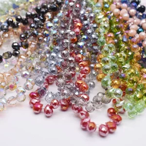 Barevné křišťálové skleněné korálky 8mm | šperky