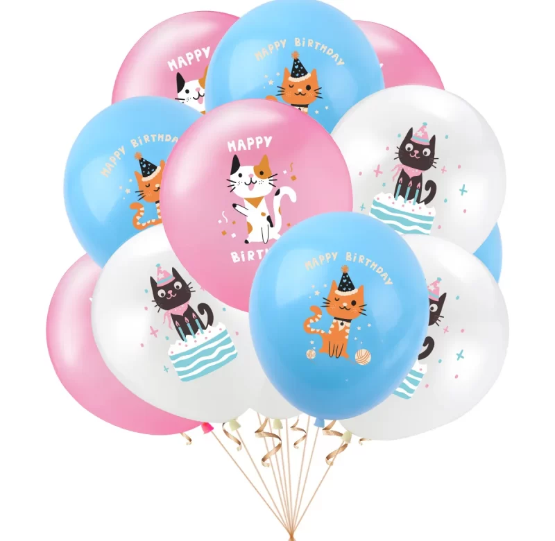 Balónková výzdoba pejsek kočka meow | party dekorace