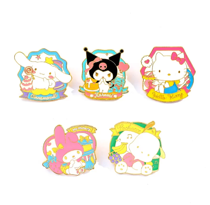 Hello kitty smaltovaný odznak my melody | odznak